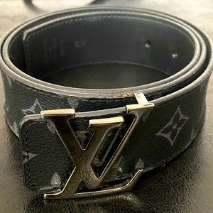Black LV Reversible Belt